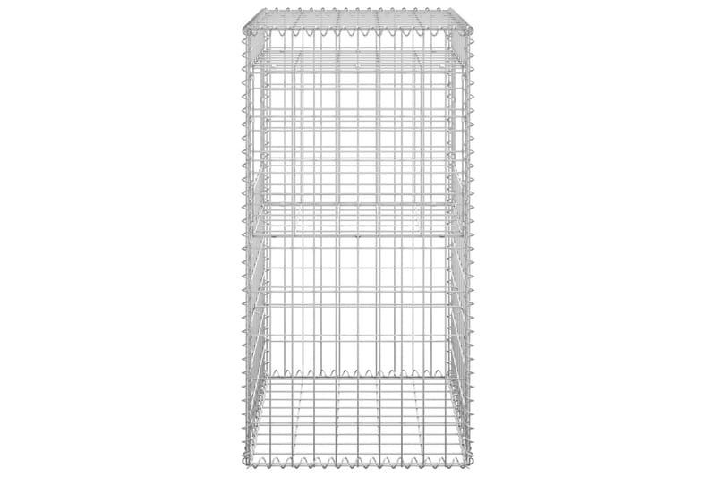 Kivikoripylväs 50x50x100 cm rauta - Hopea - Talo & remontointi - Näkösuojat & aitaukset - Muuri - Kivikori