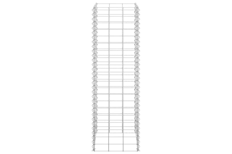 Korotetut kivikorit 3 kpl 30x30x100 cm rauta - Talo & remontointi - Näkösuojat & aitaukset - Muuri - Kivikori