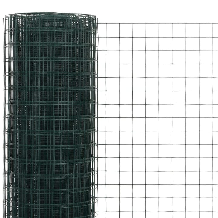Kanaverkko teräs PVC pinnoitteella 10x1,5 m vihreä - Vihreä - Kanala - Kanakoppi