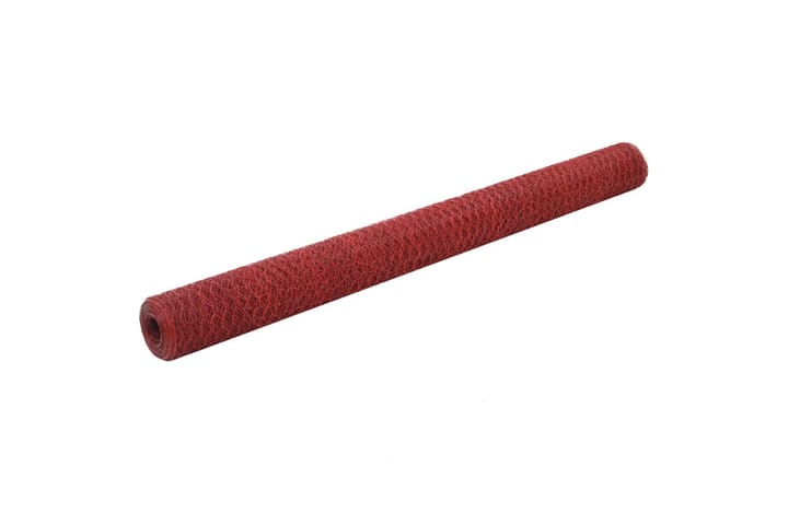 Kanaverkko teräs PVC pinnoitteella 25x1,5 m punainen - Punainen - Kanala - Kanakoppi