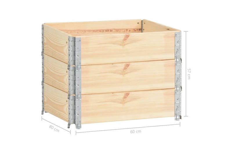 Kuormalavan reunukset 3 kpl 60x80 cm täysi mänty - Talo & remontointi - Näkösuojat & aitaukset - Portti