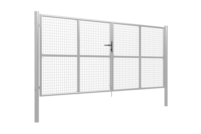 Puutarhaportti galvanoitu teräs 415x200 cm hopea - Hopea - Talo & remontointi - Näkösuojat & aitaukset - Portti
 - Portti ulos