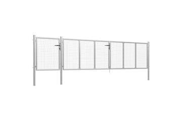 Puutarhaportti teräs 500x75 cm hopea - Hopea - Talo & remontointi - Näkösuojat & aitaukset - Portti
 - Portti ulos