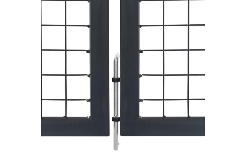 Puutarhaportti tolpilla teräs 350x120 cm antrasiitti - Harmaa - Talo & remontointi - Näkösuojat & aitaukset - Portti
 - Portti ulos