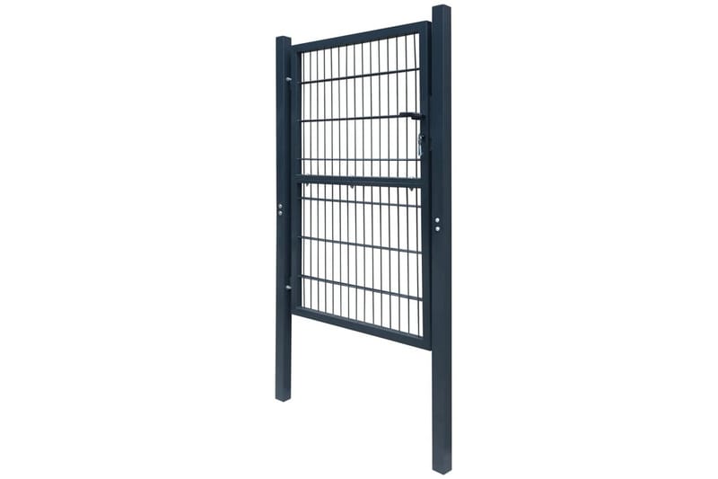 2D Aitaportti (Yksinkertainen) Antrasiitti Harmaa 106 x 210 - Harmaa - Talo & remontointi - Näkösuojat & aitaukset - Portti
 - Puuportti