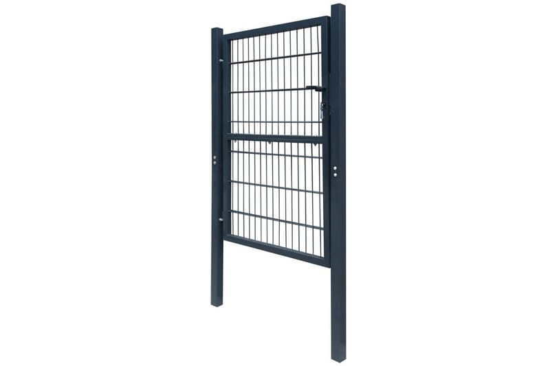 2D Aitaportti (Yksinkertainen) Antrasiitti Harmaa 106 x 230 - Harmaa - Talo & remontointi - Näkösuojat & aitaukset - Portti
 - Puuportti