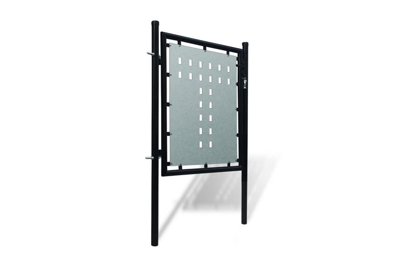 Musta Yksiovinen Aitaportti 100 x 125 cm - Musta - Talo & remontointi - Näkösuojat & aitaukset - Portti
 - Puuportti