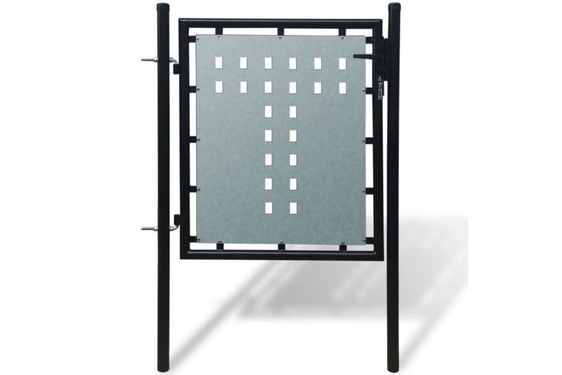 Musta Yksiovinen Aitaportti 100 x 125 cm - Musta - Talo & remontointi - Näkösuojat & aitaukset - Portti
 - Puuportti