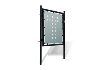 Musta Yksiovinen Aitaportti 100 x 150 cm - Musta - Talo & remontointi - Näkösuojat & aitaukset - Portti
 - Puuportti