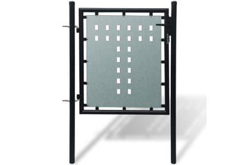 Musta Yksiovinen Aitaportti 100 x 150 cm - Musta - Talo & remontointi - Näkösuojat & aitaukset - Portti
 - Puuportti