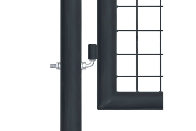 Puutarhaportti galvanoitu teräsverkko 400x125 cm harmaa - Harmaa - Talo & remontointi - Näkösuojat & aitaukset - Portti
 - Portti ulos
