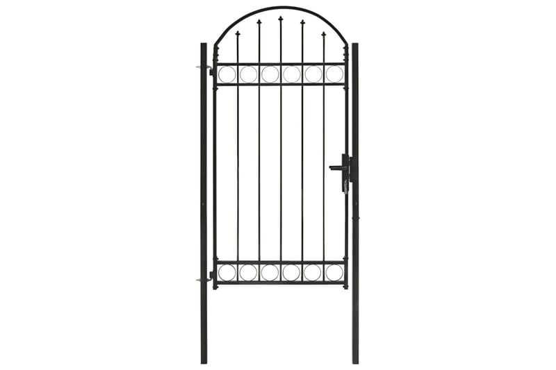 Puutarhaportti kaareva teräs 100x250 cm musta - Talo & remontointi - Näkösuojat & aitaukset - Portti
 - Portti ulos
