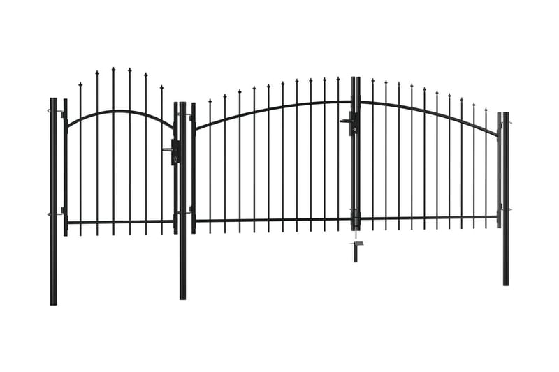 Puutarhaportti teräs 2,25x4 m musta - Musta - Talo & remontointi - Näkösuojat & aitaukset - Portti
 - Portti ulos