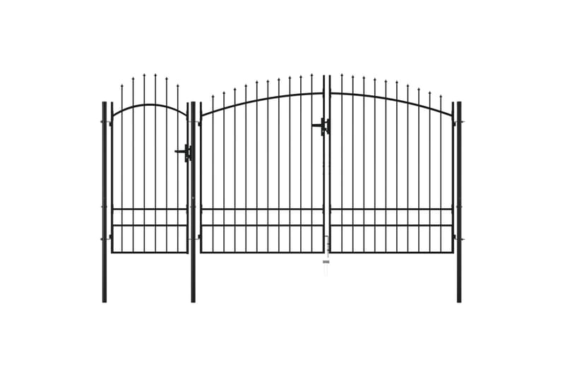 Puutarhaportti teräs 2,45x4 m musta - Musta - Talo & remontointi - Näkösuojat & aitaukset - Portti
 - Portti ulos