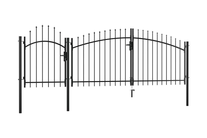 Puutarhaportti teräs 2x4 m musta - Musta - Talo & remontointi - Näkösuojat & aitaukset - Portti
 - Portti ulos