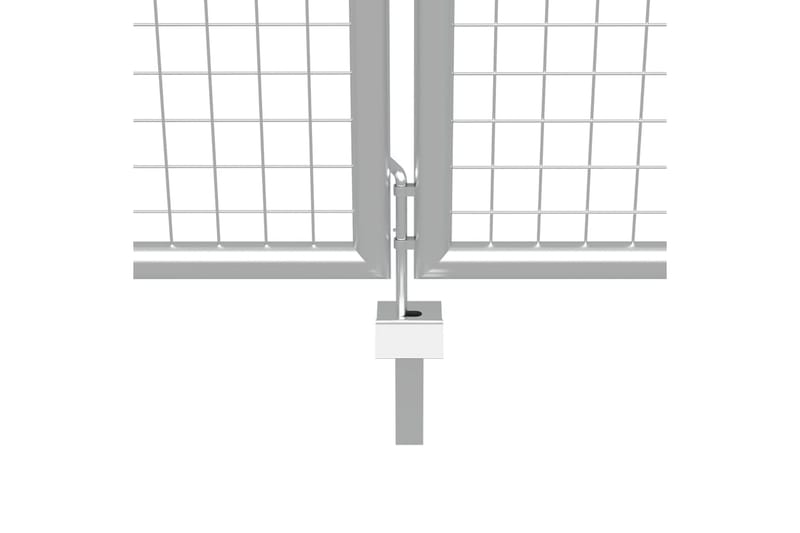 Puutarhaportti galvanoitu teräs 415x150 cm hopea - Hopea - Talo & remontointi - Näkösuojat & aitaukset - Portti
 - Takorautaportti & rautaportti