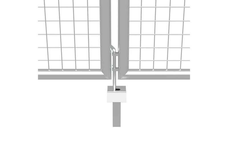 Puutarhaportti galvanoitu teräs 415x175 cm hopea - Hopea - Talo & remontointi - Näkösuojat & aitaukset - Portti
 - Takorautaportti & rautaportti