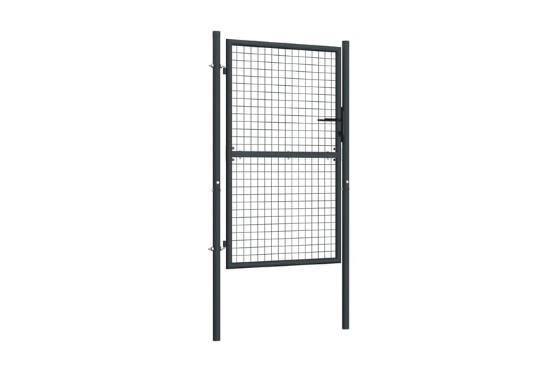 Puutarhaportti galvanoitu teräsverkko 100x200 cm harmaa - Harmaa - Talo & remontointi - Näkösuojat & aitaukset - Portti
 - Takorautaportti & rautaportti