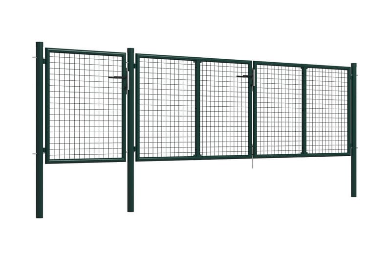 Puutarhaportti teräs 400x75 cm vihreä - Vihreä - Talo & remontointi - Näkösuojat & aitaukset - Portti
 - Takorautaportti & rautaportti