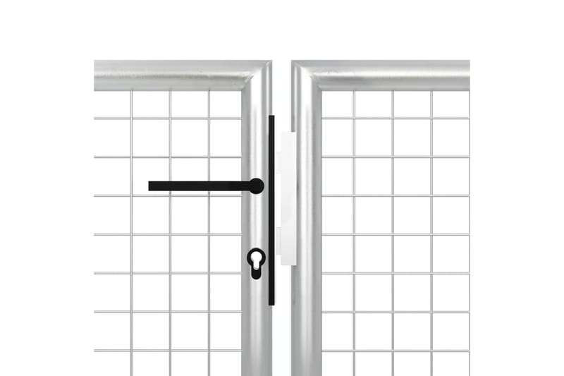 Puutarhaportti teräs 500x150 cm hopea - Hopea - Talo & remontointi - Näkösuojat & aitaukset - Portti
 - Takorautaportti & rautaportti