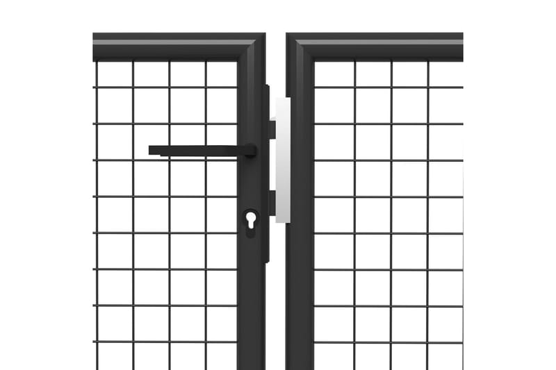 Puutarhaportti teräs 500x75 cm antrasiitti - Harmaa - Talo & remontointi - Näkösuojat & aitaukset - Portti
 - Takorautaportti & rautaportti