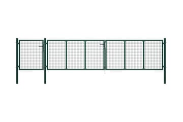 Puutarhaportti teräs 500x75 cm vihreä - Vihreä - Talo & remontointi - Näkösuojat & aitaukset - Portti
 - Takorautaportti & rautaportti