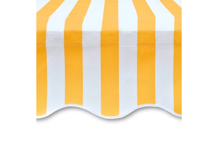 Markiisi-/aurinkovarjo auringonkukan keltainen/valkoinen 6x3 - Keltainen - Ikkunatarvikkeet - Markiisikangas