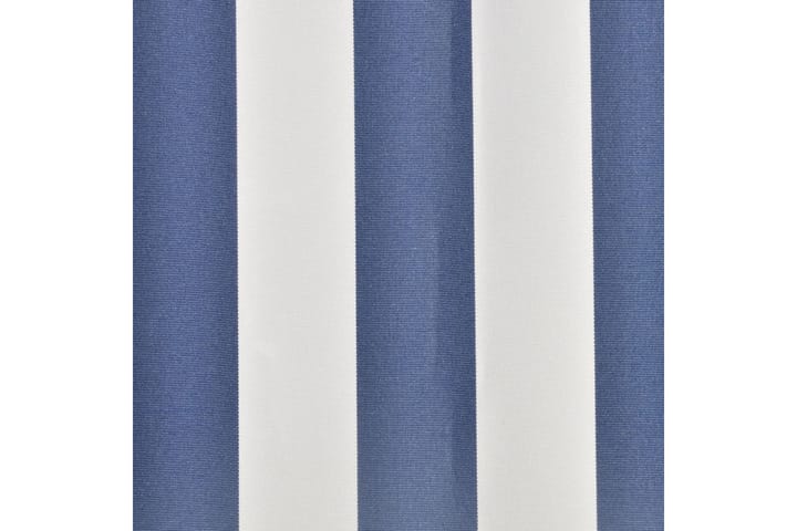 Markiisikangas sininen & valkoinen 4x3 m (ei sisällä runkoa) - Sininen - Markiisikangas - Ikkunatarvikkeet