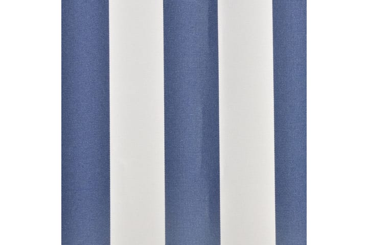 Markiisikangas sininen ja valkoinen 500x300 cm - Sininen - Markiisikangas - Ikkunatarvikkeet