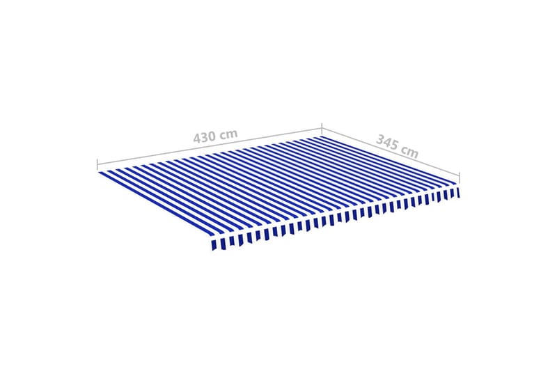 Varakangas markiisiin 4,5x3,5 m - Sininen/Valkoinen - Talo & remontointi - Rakentaminen - Ikkunat - Ikkunatarvikkeet