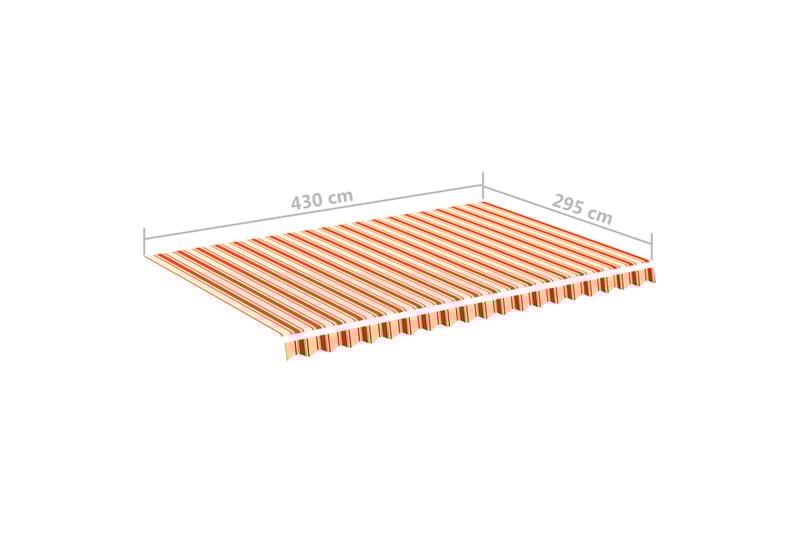 Varakangas markiisiin 4,5x3 m - Keltainen/Oranssi - Talo & remontointi - Rakentaminen - Ikkunat - Ikkunatarvikkeet