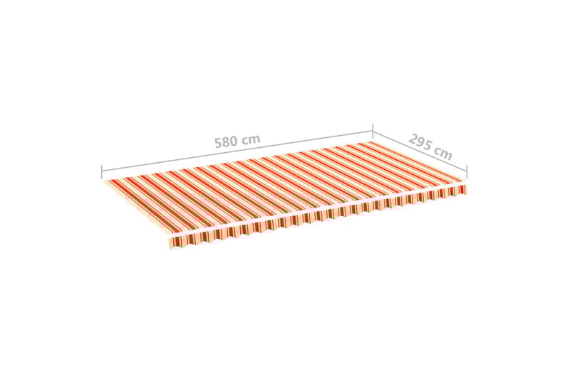 Varakangas markiisiin 6x3 m - Keltainen/Oranssi - Talo & remontointi - Rakentaminen - Ikkunat - Ikkunatarvikkeet