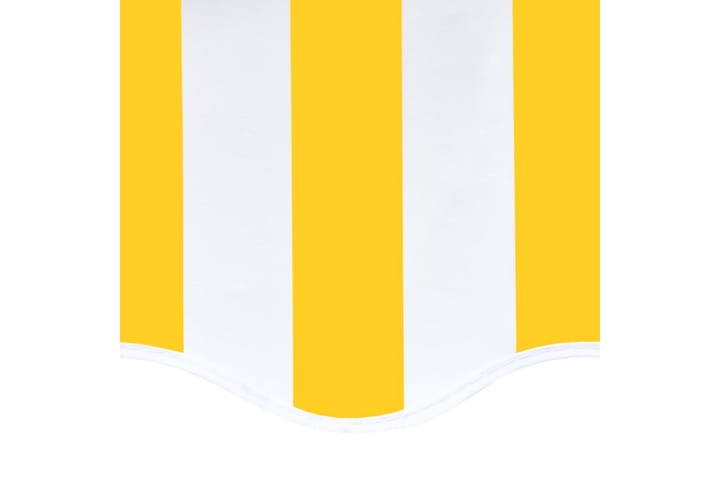 Varakangas markiisiin keltainen ja valkoinen 4,5x3,5 m - Markiisikangas - Ikkunatarvikkeet