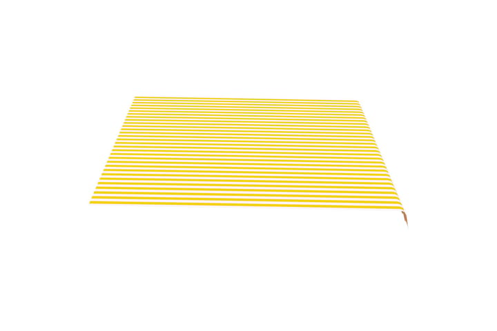 Varakangas markiisiin keltainen ja valkoinen 4,5x3,5 m - Markiisikangas - Ikkunatarvikkeet