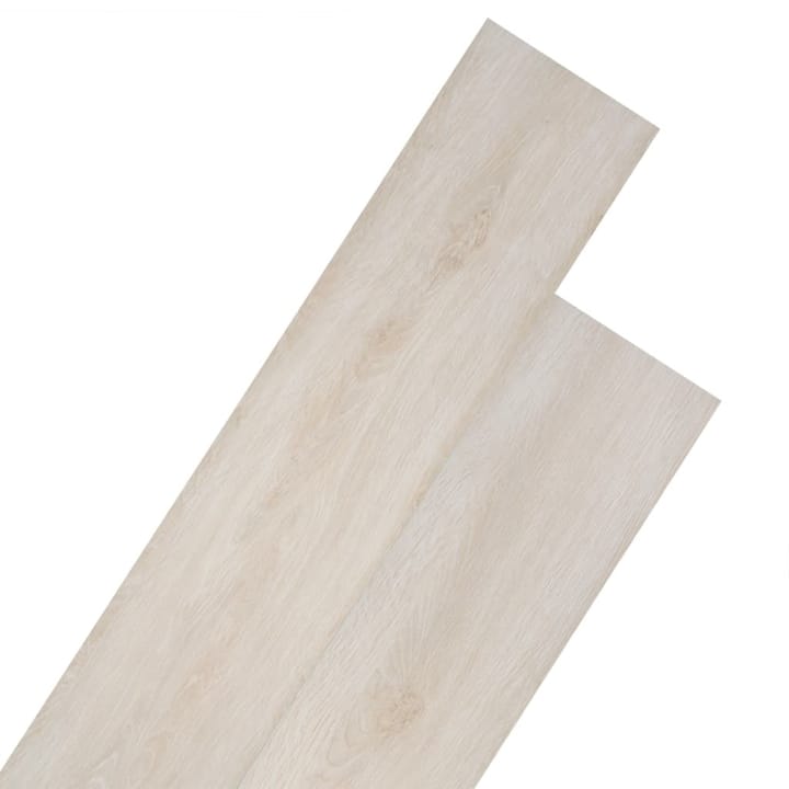 Itsekiinnittyvä PVC-lattialankku 5,02m² 2mm Tammi Valkoinen - Ruskea - Itsekiinnittyvä muovi