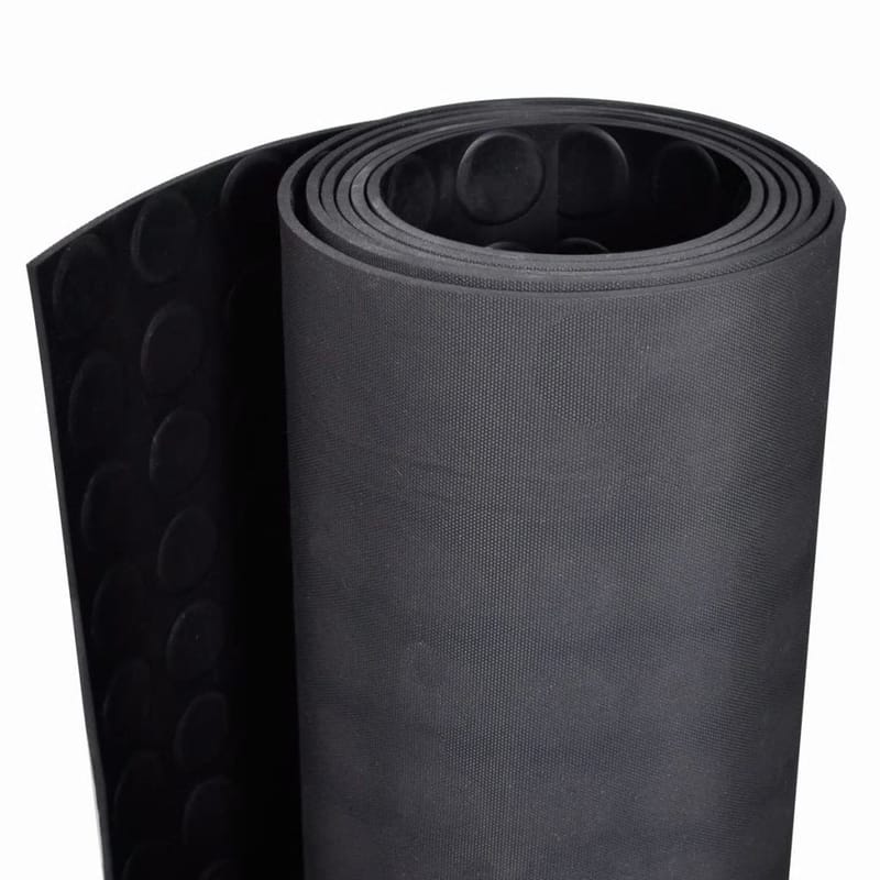 Luistamaton kumimatto 5 x 1 m pilkullinen - Musta - Talo & remontointi - Rakentaminen - Kumi & muovi - Kumimatto