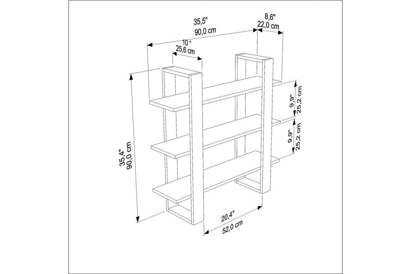 Draven Seinälevy 90x90 cm - Travertiini - Talo & remontointi - Keittiö & kylpyhuone - Keittiö & kodinhoitohuone - Keittiön sisustus - Keittiöhylly