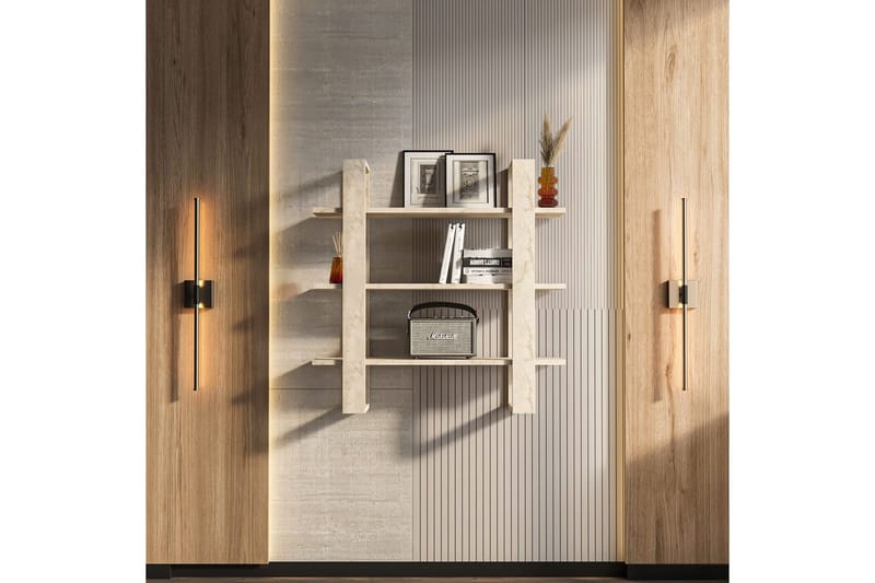 Draven Seinälevy 90x90 cm - Travertiini - Talo & remontointi - Keittiö & kylpyhuone - Keittiö & kodinhoitohuone - Keittiön sisustus - Keittiöhylly