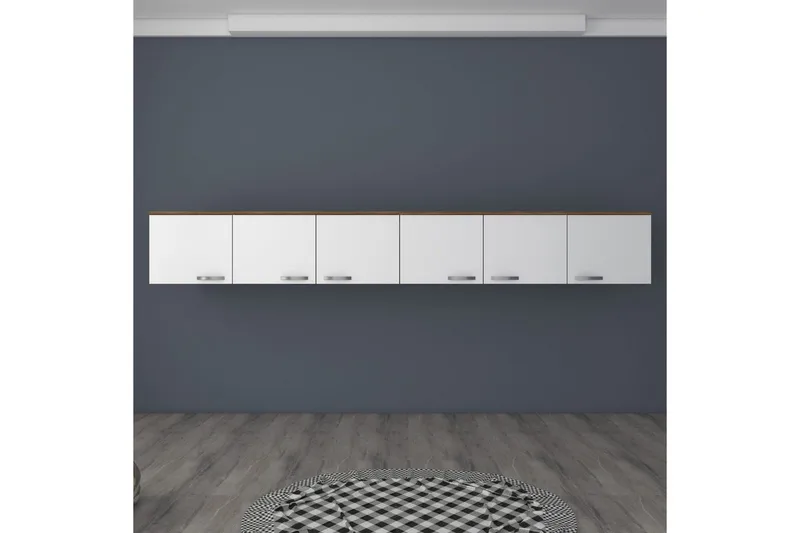 Ervon Seinälevy 243x243 cm - Pähkinä/Valkoinen - Talo & remontointi - Keittiö & kylpyhuone - Keittiö & kodinhoitohuone - Keittiön sisustus - Keittiökaappi