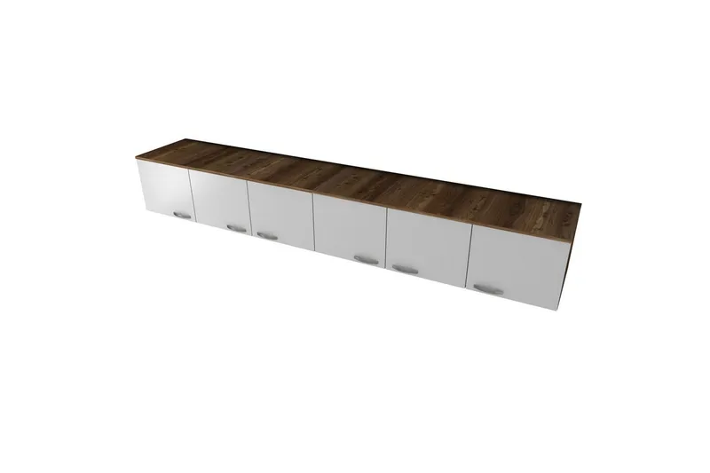 Ervon Seinälevy 243x243 cm - Pähkinä/Valkoinen - Talo & remontointi - Keittiö & kylpyhuone - Keittiö & kodinhoitohuone - Keittiön sisustus - Keittiökaappi