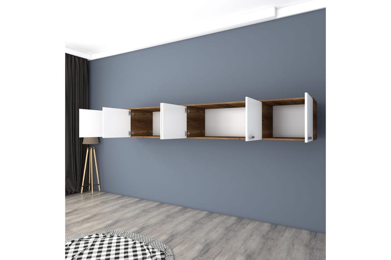 Ervon Seinälevy 243x243 cm - Pähkinä/Valkoinen - Talo & remontointi - Rakentaminen - Lattiat & seinät & katot - Lattia & seinäpinnat