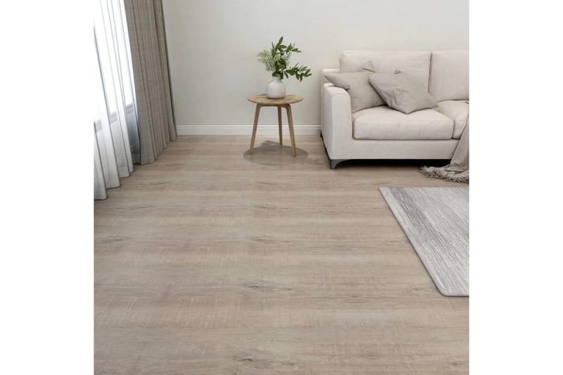 Itsekiinnittyvä lattialankku 55 kpl PVC 5,11 m² taupe - Taupe - Ritilä parvekkeelle - Lattia - Terassilaatat