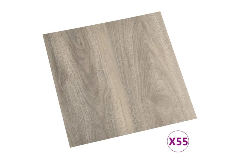 Itsekiinnittyvä lattialankku 55 kpl PVC 5,11 m² taupe - Taupe - Piha & ulkoaltaat - Piha-alue - Puutarhakoristeet & pihatarvikkeet - Terassilaatat