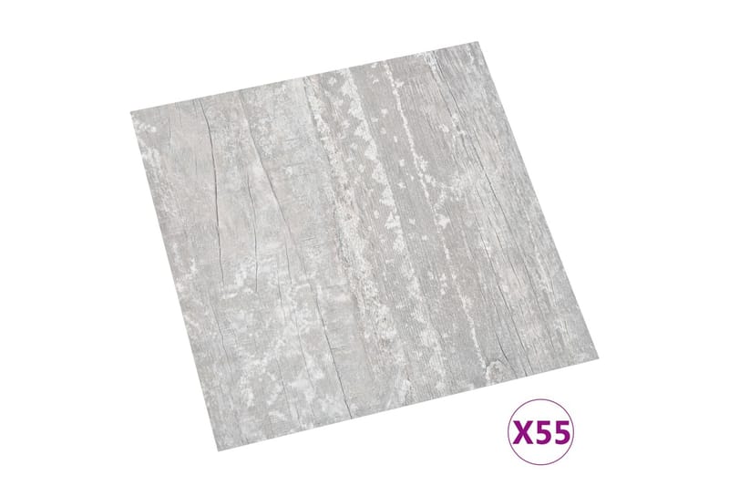 Itsekiinnittyvä lattialankku 55 kpl PVC 5,11 m² harmaa - Harmaa - Piha & ulkoaltaat - Piha-alue - Puutarhakoristeet & pihatarvikkeet - Terassilaatat