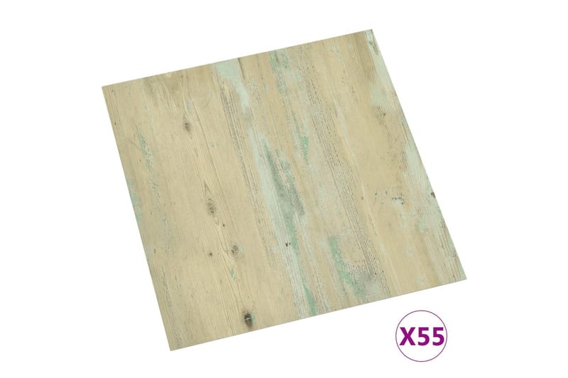 Itsekiinnittyvä lattialankku 55 kpl PVC 5,11m² vaaleanruskea - Ruskea - Piha & ulkoaltaat - Piha-alue - Puutarhakoristeet & pihatarvikkeet - Terassilaatat