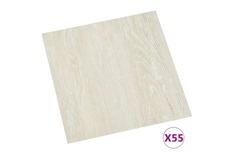 Itsekiinnittyvä lattialankku 55 kpl PVC 5,11 m² kerma - Kerma - Piha & ulkoaltaat - Piha-alue - Puutarhakoristeet & pihatarvikkeet - Terassilaatat