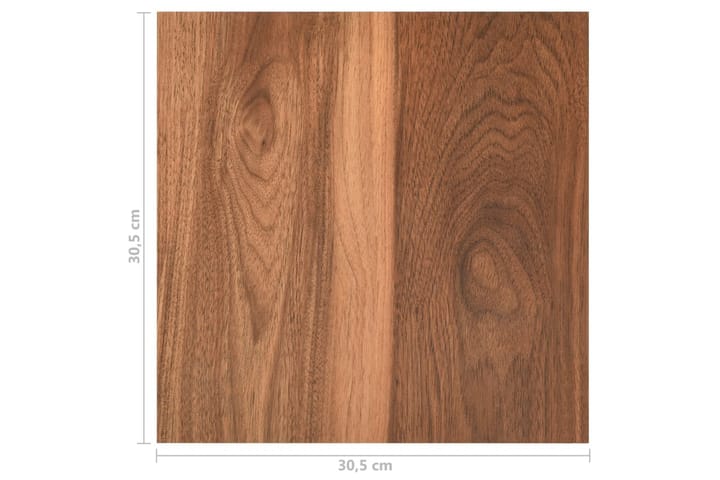 Itsekiinnittyvä lattialankku 55 kpl PVC 5,11 m² ruskea - Ruskea - Terassilaatat - Ritilä parvekkeelle - Lattia