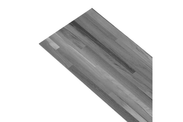 Itsekiinnittyvä PVC lattialankku 5,21 m² 2 mm raidat harmaa - Harmaa - Ritilä parvekkeelle - Lattia - Terassilaatat