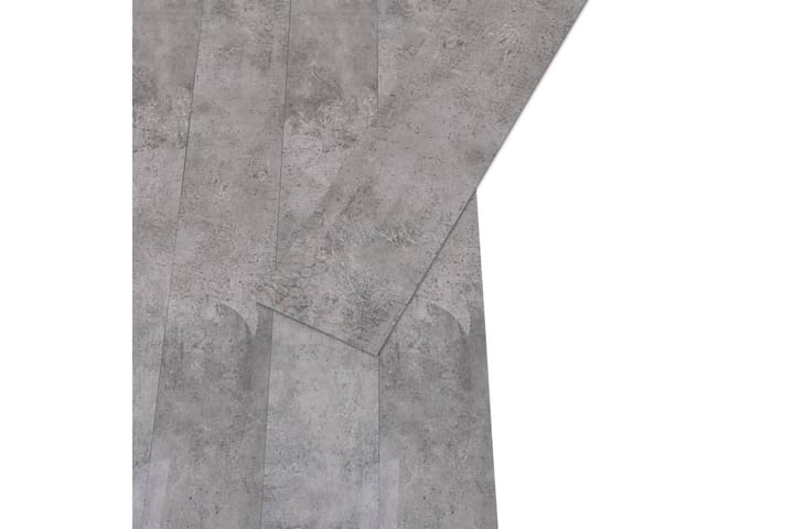 Itsekiinnittyvä PVC lattialankku 5,21 m² 2 mm sementinruskea - Ruskea - Ritilä parvekkeelle - Lattia - Terassilaatat