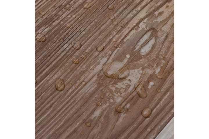 Itsekiinnittyvä PVC lattialankku 5,21 m² 2 mm puu laveeraus - Ruskea - Ritilä parvekkeelle - Lattia - Terassilaatat